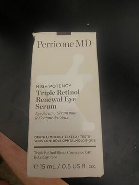 Perricone MD Cream Triple Retinol Renewal Eye Serum NEW